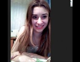 Hot Russian teen on Skype