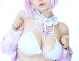 Soft And Romantic Mash Kyrielight Cosplay From FateGo ~ Hidori Rose