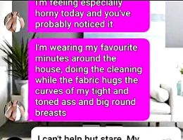 Sexy MILF and son fuck on their sofa sexting roleplay